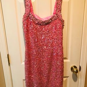 Pink  Sequence dress